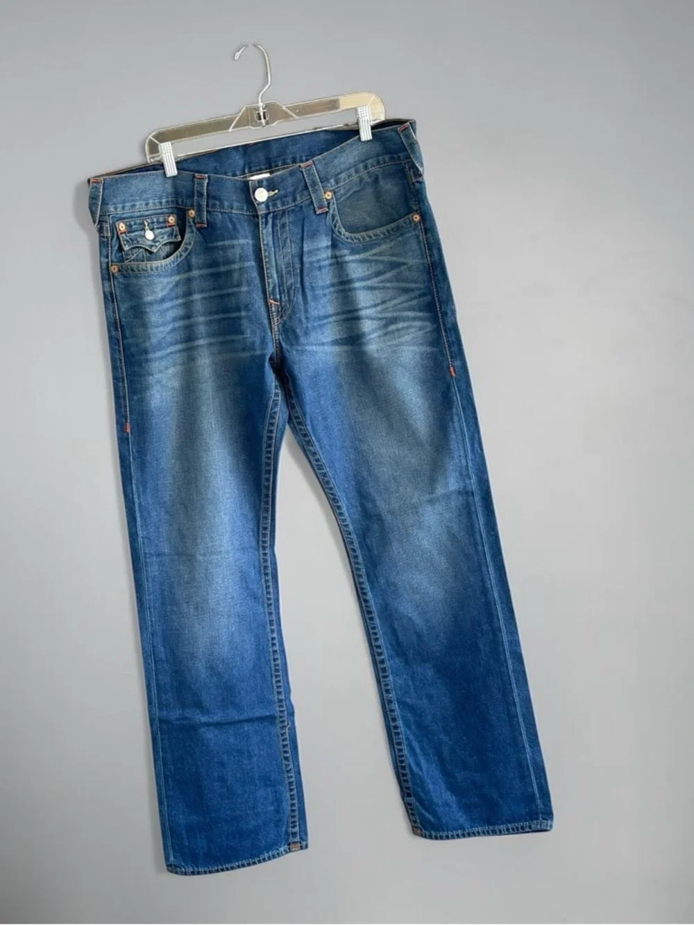 True Religion Men’s Light Blue Straight Jeans